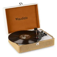 Audizio Plattenspieler mit Bluetooth RP119G Gold - Detailfarbe: Gold - Plattenspieler Antriebsart: Riemenantrieb - Platte Geschwindigkeit: 45 U/min - 33? U/min - 78 U/min - Tonabnehmer: Dabei - Tonarm: J-Form - Anwender: HiFi