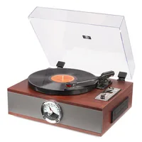 Fenton Plattenspieler mit Bluetooth RP180 Dunkelbraun - Detailfarbe: Dunkelbraun - Plattenspieler Antriebsart: Riemenantrieb - Platte Geschwindigkeit: 45 U/min - 33? U/min - 78 U/min - Tonabnehmer: Dabei - Tonarm: S-Form - Anwender: HiFi
