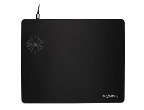 Mauspad mit Induktions-Ladefunktion USB DeLock Black