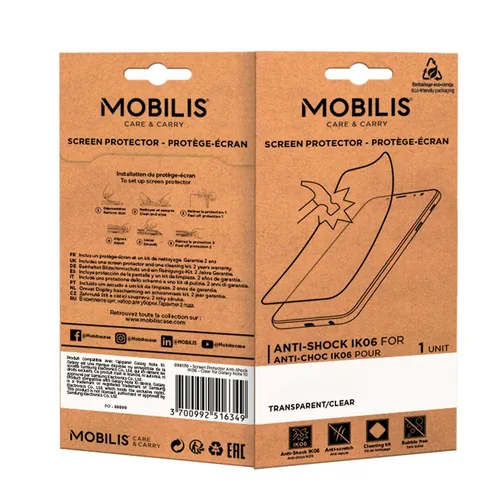 SCREEN PROTECTOR ANTI-SHOCK IK06 - CLEAR FOR TC21/26