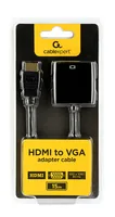 Gembird A-HDMI-VGA-04 video cable adapter 0.15 m VGA (D-Sub) HDMI Type A (Standard) Black