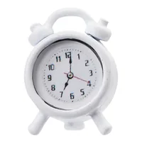 HobbyFun Mini-Utensilien Wecker 2 Stück, Weiss - Detailfarbe: Weiss - Material: Metall - Verpackungseinheit: 2 Stück - Motiv: Ohne Motiv - Anlass: Basteln