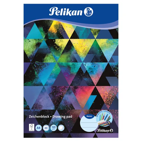 Pelikan Zeichenblock A4 à 2 Motive 20 Blatt. 1 Stück - Produkttyp: Zeichenblock - Anwender: Kinder - Schüler - Papierformat: A4