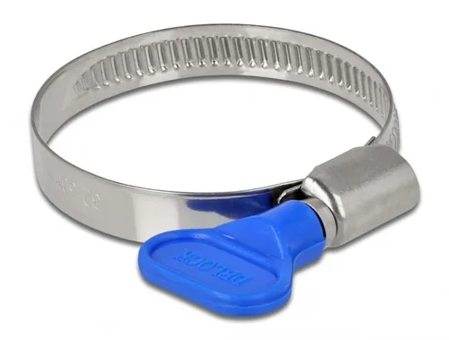 Delock Schlauchschellen-Set 32-50 mm, Blau 10 Stück - Detailfarbe: Blau - Art: Schlauchschellen
