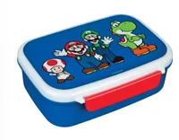 Scooli Lunchbox Super Mario Dunkelblau/Weiss - Materialtyp: Kunststoff - Unterteilungsmöglichkeit: Ja - Material: Kunststoff - Detailfarbe: Weiss - Dunkelblau - Set: Nein - Motiv: Super Mario