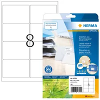 HERMA Universal-Etiketten 99.1 x 67.7 mm, 20 Blatt - Klebehaftung: Permanent - Drucker Kompatibilität: Inkjet - Laser - Anzahl Blatt: 20 × - Papierformat: A4 - Anzahl Etiketten: 160 - Etikettengrösse: 99.1 x 67.7 mm