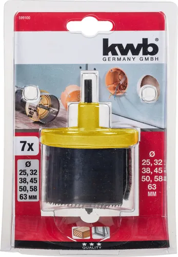 kwb Lochsäge 2563 Tiefe 40 / 7 Kränze - Zubehörtyp: Lochsäge - Set: Nein