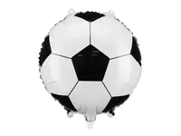 Partydeco Folienballon Fussball, Schwarz-Weiss, 35 x 35 cm, 1 Stück - Packungsgrösse: 1 Stück - Grösse: 35 cm - Produkttyp: Folienballon - Motiv: Fussball - Detailfarbe: Schwarz - Weiss - Material: Polyethylen (PE)