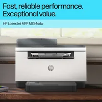 HP LaserJet MFP M234sdw Printer, Black and white, Printer for Small office, Print, copy, scan, Scan to email; Scan to PDF; Compact Size; Energy Efficient; Fast 2 sided printing; 40-sheet ADF; Dualband Wi-Fi