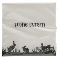 Boltze Osterservietten Blacky 20 Stück - Material: Papier - Produkttyp: Serviette - Detailfarbe: Weiss
