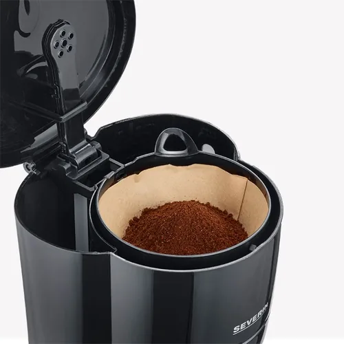 Severin Filterkaffeemaschine KA4320 Schwarz - Detailfarbe: Schwarz - Anzahl Tassen: 10 - Ausstattung: Anti-Tropfsystem - Kontrolleuchte - Warmhaltefunktion - Abschaltautomatik