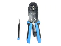Equip Krimpzange 4P2C->8P8CDECRJ45RJ12RJ11 blau