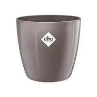 Elho Blumentopf Brussels Diamond rund 1.4 l, Oyster Pearl - Aufhängevorrichtung: Nein - Detailfarbe: Grau - Detailmaterial: Recycled Kunststoff - Grundmaterial: Kunststoff