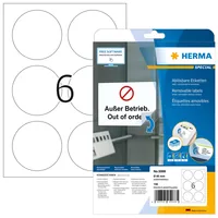 HERMA Etiketten A4 weiß 85 mm ablösbar Papier 150 St.