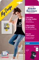 Avery Zweckform Aufbügelfolie Avery Inkjet - Geeignet für Drucker: Inkjet - Detailfarbe: Weiss - Aussenanwendung: Nein - Selbstklebend: Nein - Folien Effekt: Matt - Folientyp: Aufbügelfolie Flex