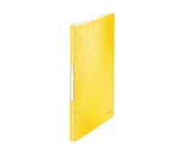 Leitz Sichtbuch WOW  40 Hüllen, Gelb - Typ: Sichtbuch - Ausstattung: Beschriftbarer Deckel - Fächer - Detailfarbe: Gelb - Material: Polypropylen (PP)
