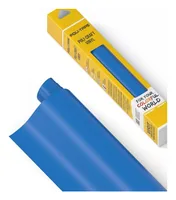 Poli-Tape Vinylfolie Permanent 30.5 x 183 cm, Blau matt - Geeignet für Drucker: Nein - Detailfarbe: Blau - Aussenanwendung: Ja - Selbstklebend: Ja - Aufbügelbar: Nein - Folientyp: Vinylfolie