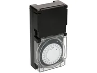 Max Hauri Zeitschaltuhr IP55 24 h Mechanisch - Montage: Zwischenstecker - Kürzeste Schaltzeit: 15 min - Anwendungsbereich: Outdoor - Indoor - Anzahl Schaltpunkte: 24 - Funktionsweise Zeitschaltuhr: Mechanisch - Funktionen: Dauerbetrieb Ein/Aus