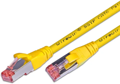 Wirewin S/FTP CAT6 1m networking cable Yellow S/FTP (S-STP) Round