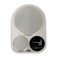 ADE Küchenwaage Isabella Silber - Bedienungsart: Elektronisch - Messschritte: 0.1 g - Tara-Zuwiegefunktion: Ja - Detailfarbe: Silber - Gewicht Max.: 5 kg - Material: Edelstahl