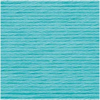 Rico Design Wolle Creative Cotton Aran 50 g, Türkis - Packungsgrösse: 1 Stück - Länge: 85 m - Material: Baumwolle - Detailfarbe: Türkis - Waschbar bei: 60 °C - Nadelstärke: 5 mm - 4 mm