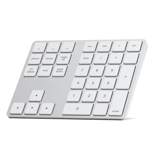 Satechi ST-XLABKS numeric keypad Universal Bluetooth Silver