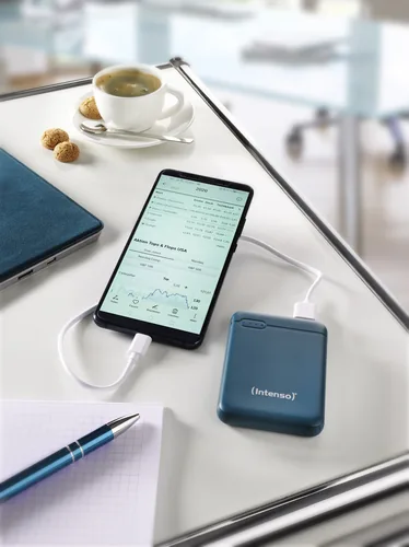 Intenso Powerbank XS5000 petrol 5000 mAh inkl. USB-A to Type-C