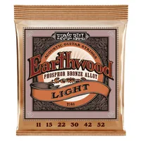 Ernie Ball Gitarrensaiten 2148 Earthwood PB – Light 11-52 - Packungsgrösse: Satz - Zu Instrument: Westerngitarre - Saitenanzahl: 6-Saiter