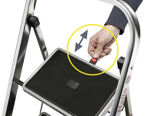 Hailo Trittleiter K70 Standard Line 3 Stufen - Höhe: 69 cm - Belastbarkeit: 150 kg - Produkttyp: Stehleiter - Anzahl Stufen: 3 ×
