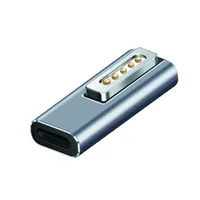 4smarts USB-Adapter MagSafe 2 USB-C Buchse - Detailfarbe: Grau - USB Standard: Keiner - Winkelstecker: Einseitig gewinkelt - Steckertyp Seite B: USB-C Buchse - Steckertyp Seite A: MagSafe 2 - Besondere Eigenschaften: Keine