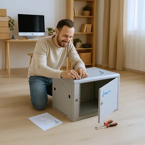 Extralink EX.13001 étagère 6U Rack monté sur le mur Gris