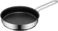 WMF Bratpfanne Mini 18 cm, Silber/Schwarz - Material: Cromargan - Pfannentyp: Bratpfanne - Kompatible Kochfelder: Backofen - Elektro - Gas - Glaskeramik - Induktion - Antihaftbeschichtung: Ja - Detailfarbe: Silber - Set: Nein