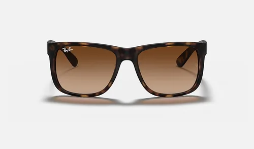 Ray-Ban Sonnenbrille Justin Rubber Light Havana - Grössentyp: Normalgrösse - Brillenform: Quadratisch - Brillenglasfarbe: Braun - Detailfarbe: Tortoise - Altersgruppe: Erwachsene - Zielgruppe: Unisex