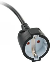 Verlängerungskabel, 1x Winkel-Flachstecker (schwarz, 2 Meter)