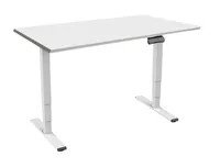 Contini RAL 9016 1.6 x 0.8 m Weiss mit Grauer Tischplatte - Tiefe: 80 cm - Breite: 160 cm - Material: Metall - Höhe: 130 cm - Gewicht: 80 kg - Belastbarkeit: 100 kg