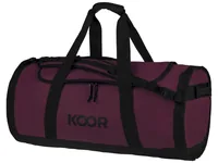 KOOR Duffle Bag Sooma 70 l, Maroon - Breite: 38.5 cm - Höhe: 38.5 cm - Tiefe: 73 cm - Volumen: 70 l - Farbe: Dunkelrot - Material: Recycled PET