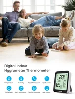 Govee Wetterstation Govee Bluetooth Thermometer – Hygrometer - Funktionen: Innentemperatur - App Unterstützung - Raumluftqualität - Set: Nein - Typ: Thermo-/Hygrometer
