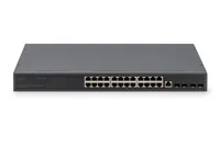 DIGITUS Switch 19 24-Port 4x SFPGigabit managed schwarz