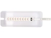 Max Hauri Kabelbox mit Steckerleiste 9x T13 Weiss - Breite: 155 mm - Länge: 400 mm - Tiefe: 138 mm - Anwendungsbereich: Indoor - Detailfarbe: Weiss