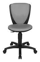 Topstar Kinder Bürostuhl High S'Cool, Grau - Produkttyp: Bürostuhl - Material Bezug: Polyester - Armlehnen: Nein - Material Fuss: Kunststoff - Rückenart: Netzrücken - Rollenart: Teppichbodenrollen