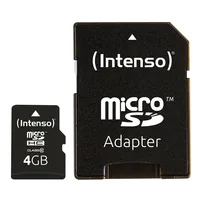 INTENSO micro SDHC Card Class 10 4GB 3413450