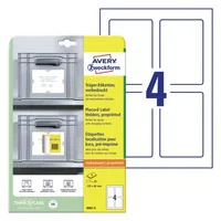 AVERY ZWECKFORM Träger-Etiketten 120x80mm 8001-5 hellgrau 20 Stk./5 Blatt