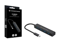 CONCEPTRONIC 4-Port Hub USB-C3.2Gen1->4xA3.0 o.Netz. sw