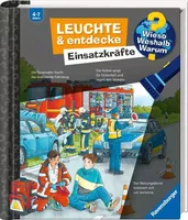 Ravensburger Kinder-Sachbuch WWW Leuchte und entdecke: Einsatzkräfte - Sprache: Deutsch - Altersempfehlung ab: 4 Jahren - Einband: Hardcover - Anzahl Seiten: 16 - Thema: Entdecken und Wissen - Altersgruppe: Kleinkinder