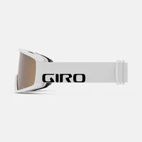 Giro Skibrille Semi Flash - Brilleneigenschaft: Anti-Fog-Beschichtung - UV-Schutz - Brillenglasfarbe: Gold - Detailfarbe: Weiss - Zielgruppe: Damen - Kinder - Form: Zylindrisch - Nachhaltigkeit: Nicht angegeben