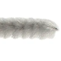 Creativ Company Chenilledraht 6 mm 50 Stück, Grau - Länge: 30 cm - Durchmesser: 6 mm - Detailfarbe: Grau - Drahtart: Chenilledraht