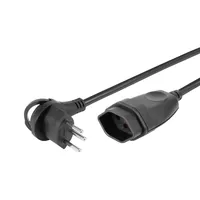Steffen 59 00029 SW power extension 1 m 1 AC outlet(s) Indoor Black