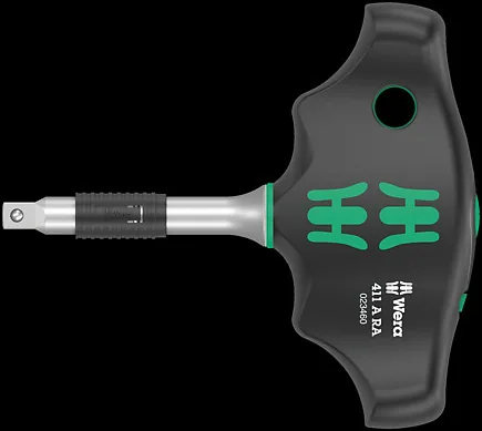 411 A RA Quergriff-Adapterschraubendreher mit Ratschenfunktion