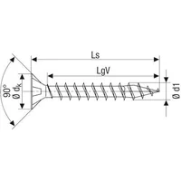Spax Universalschrauben 3.5 x 30 mm, 200 Stück - Schraubentyp: Universalschrauben - Schraubenkopf: Senkkopf - Schraubenkopfantrieb: Torx - Gewinde: Vollgewinde - Oberfläche: verzinkt blau - Material: Stahl
