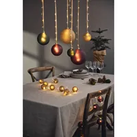 Star Trading Glasdekoration Kugel Bliss, 10 cm, Gold - Betriebsart: Batteriebetrieb - Fernbedienung: Nein - Aussenanwendung: Nein - Anwendzungszweck: Hängend - Timerfunktion: Ja - Set: Nein